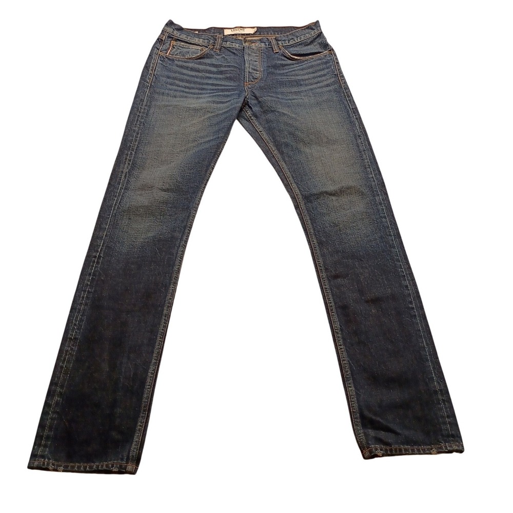 Lucky Brand Legend Jeans Men's Straight Leg Button Fly W32 Blue Denim Casual